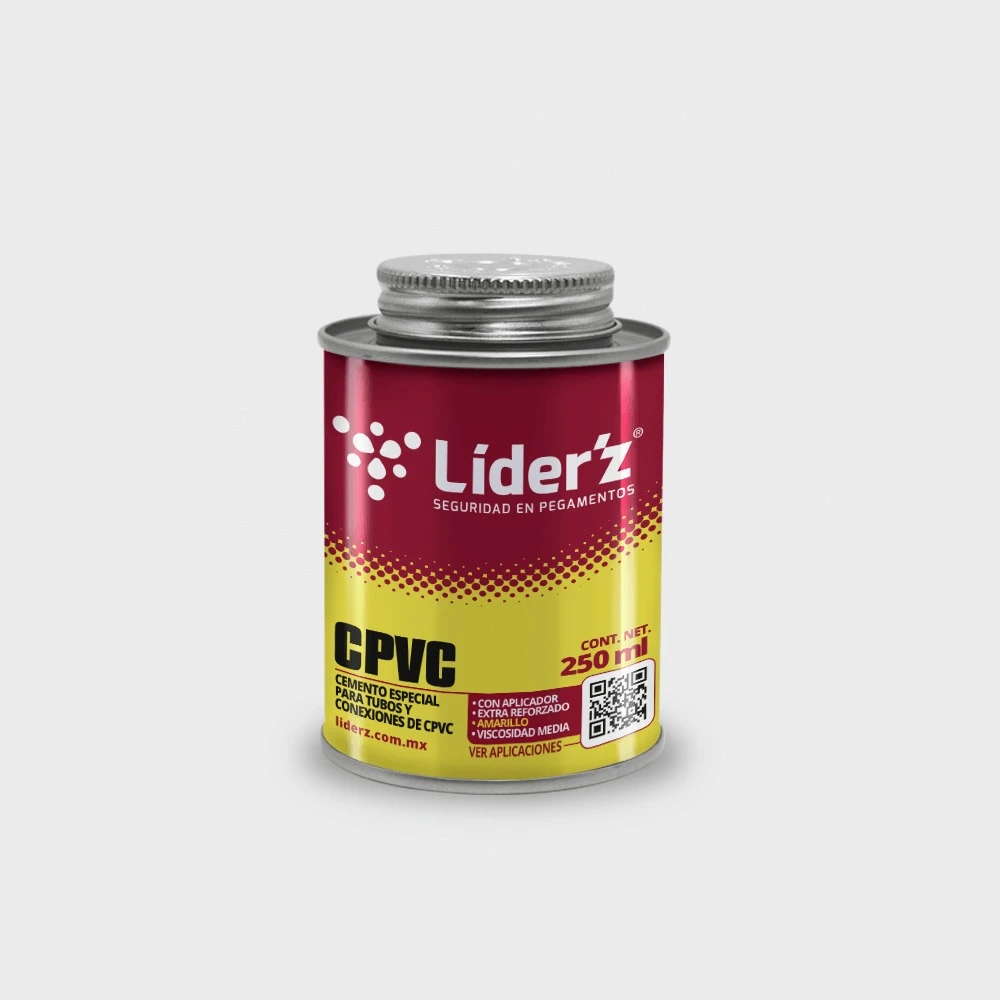 CEMENTO LIDER'Z P/CPVC AMARILLO 125 ML (PC125)