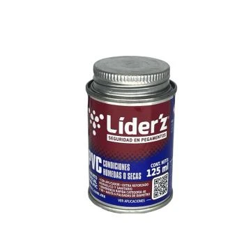 CEMENTO LIDER'Z P/PVC AZUL 125 ML (PA125)